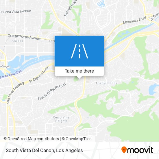 South Vista Del Canon map