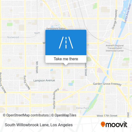 South Willowbrook Lane map