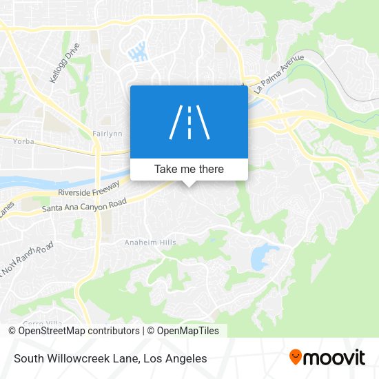 South Willowcreek Lane map