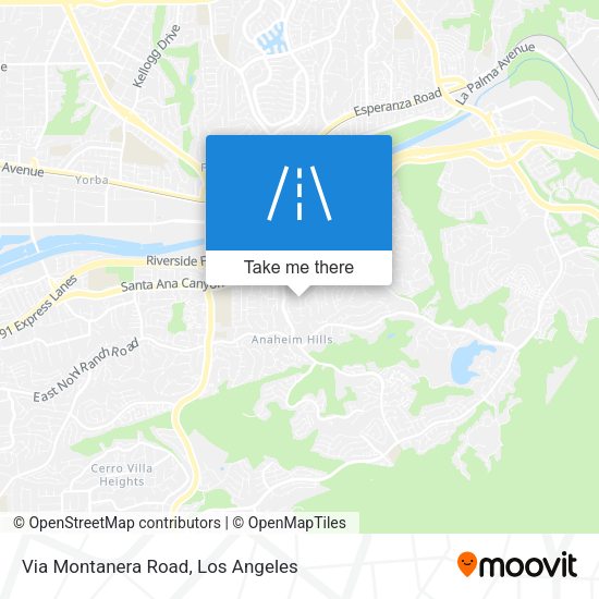 Via Montanera Road map