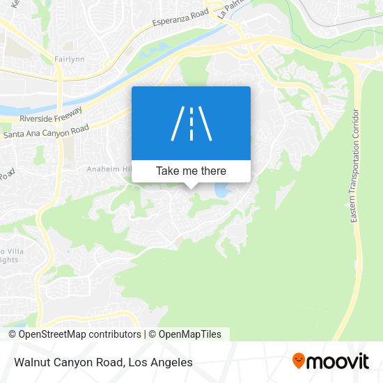 Walnut Canyon Road map
