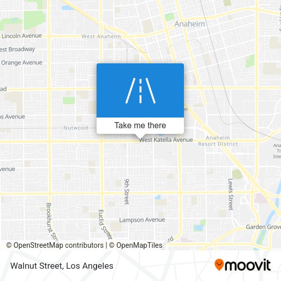 Mapa de Walnut Street