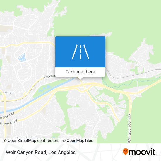 Mapa de Weir Canyon Road