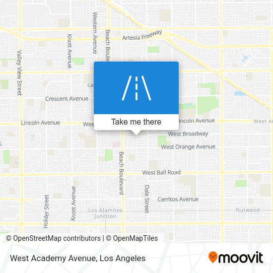 West Academy Avenue map