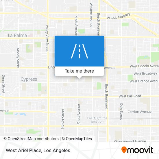 Mapa de West Ariel Place