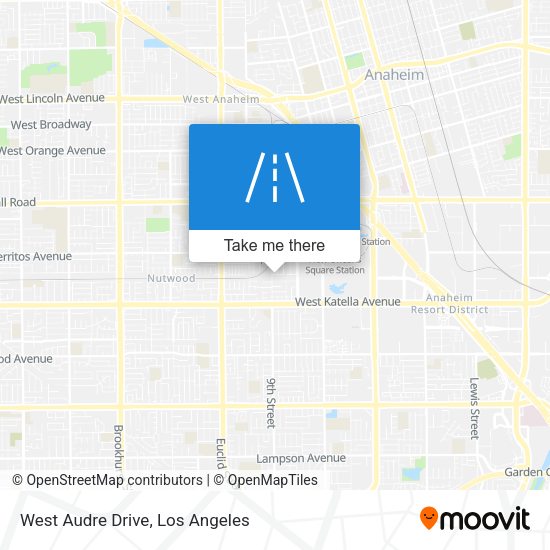 West Audre Drive map