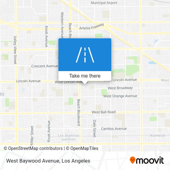West Baywood Avenue map