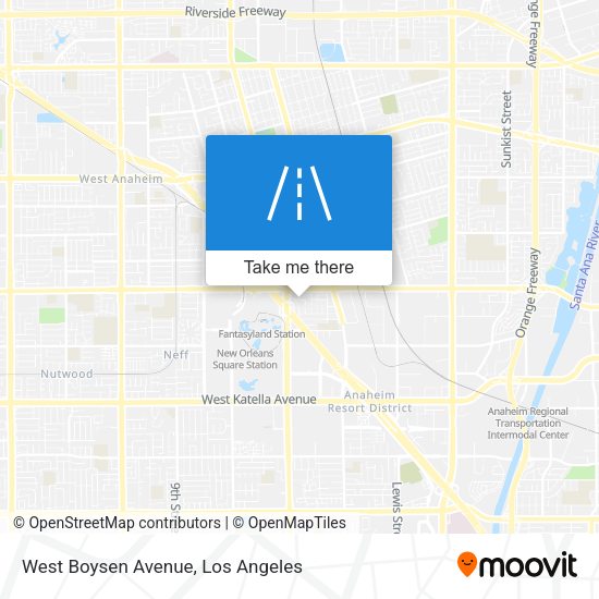 West Boysen Avenue map