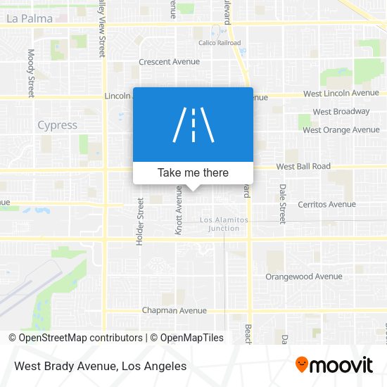 Mapa de West Brady Avenue