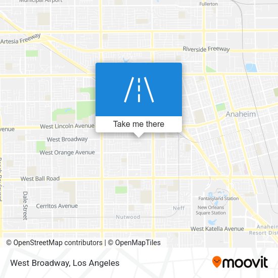 Mapa de West Broadway