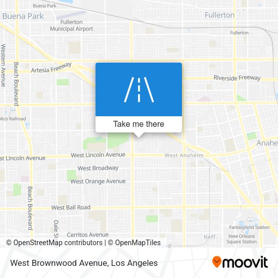 West Brownwood Avenue map