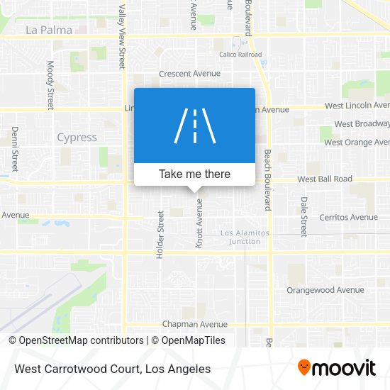 Mapa de West Carrotwood Court