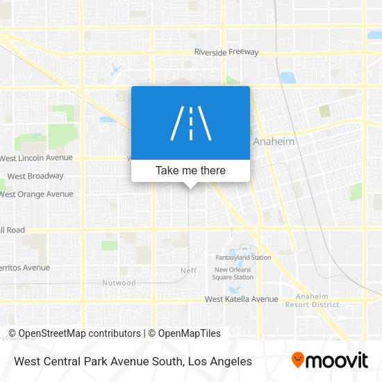 West Central Park Avenue South map