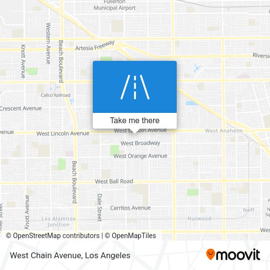 Mapa de West Chain Avenue