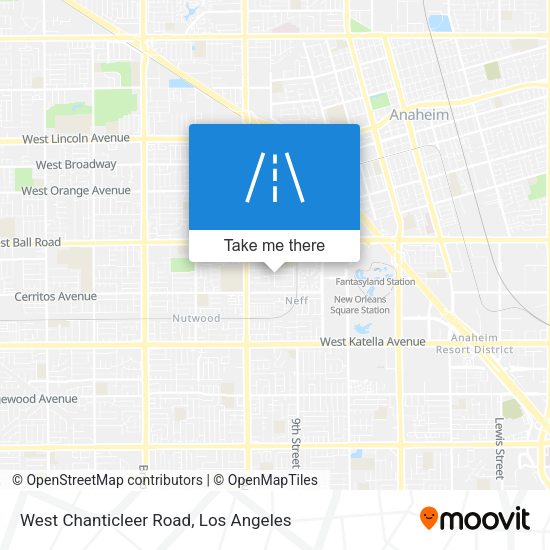 West Chanticleer Road map