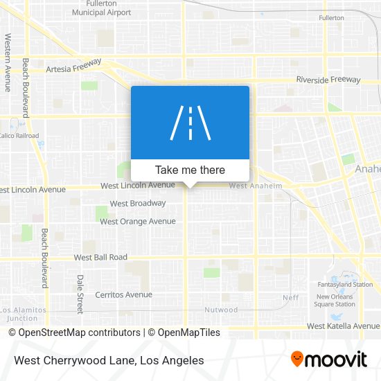 West Cherrywood Lane map