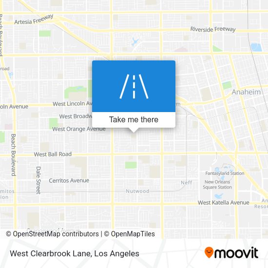 Mapa de West Clearbrook Lane