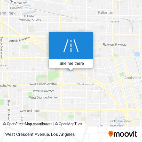 Mapa de West Crescent Avenue