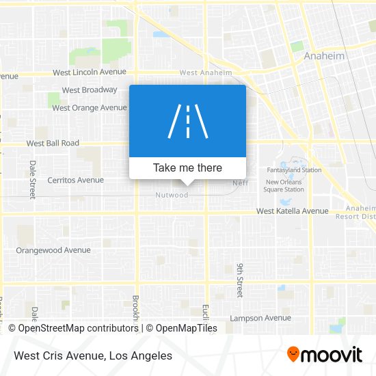 West Cris Avenue map