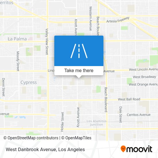 West Danbrook Avenue map