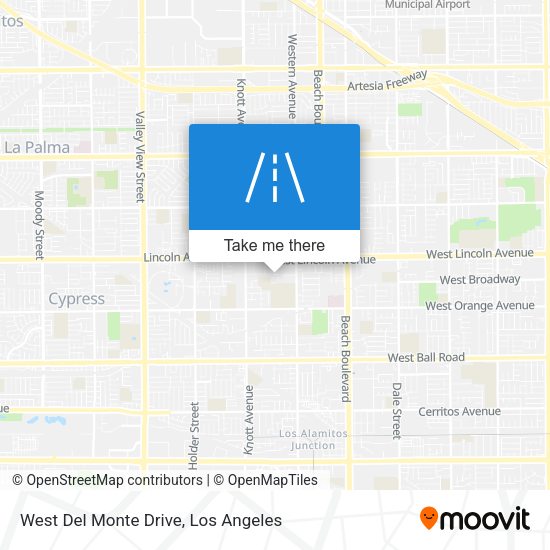 West Del Monte Drive map