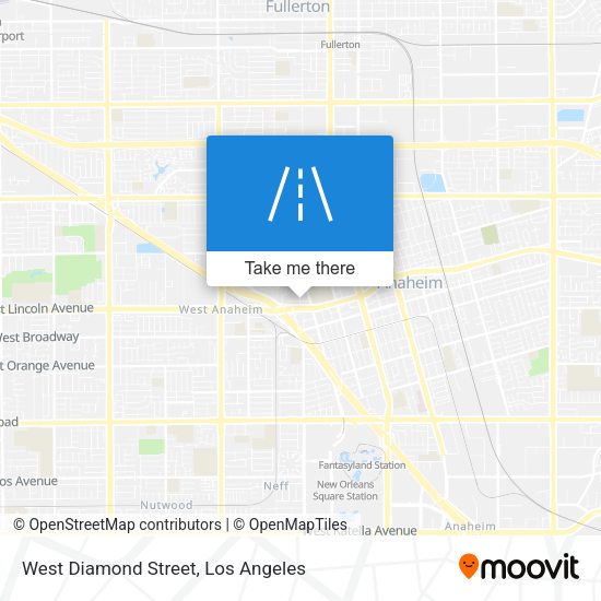 West Diamond Street map