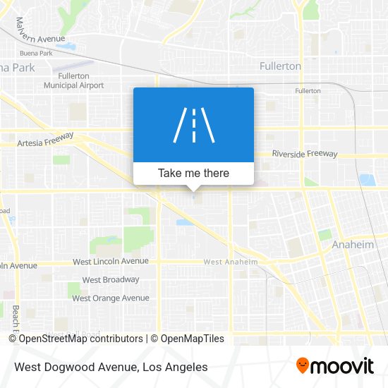 West Dogwood Avenue map