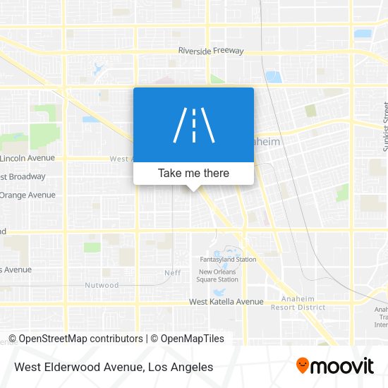 West Elderwood Avenue map