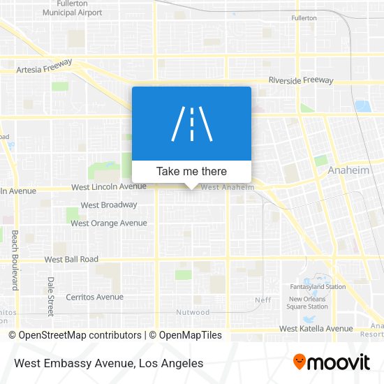 West Embassy Avenue map