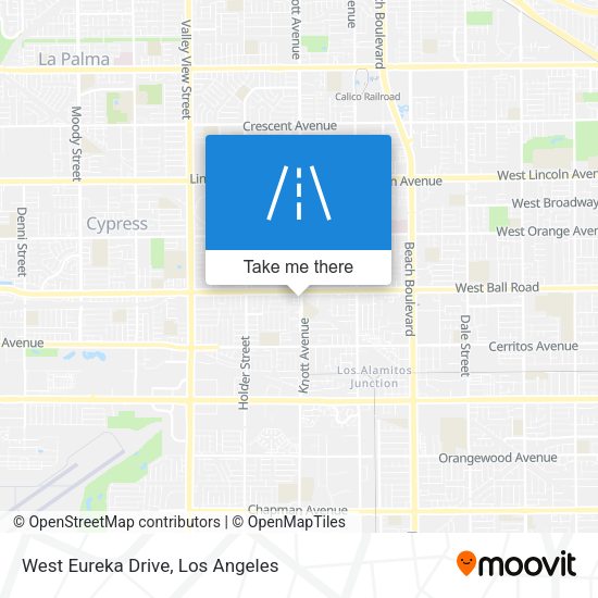 West Eureka Drive map