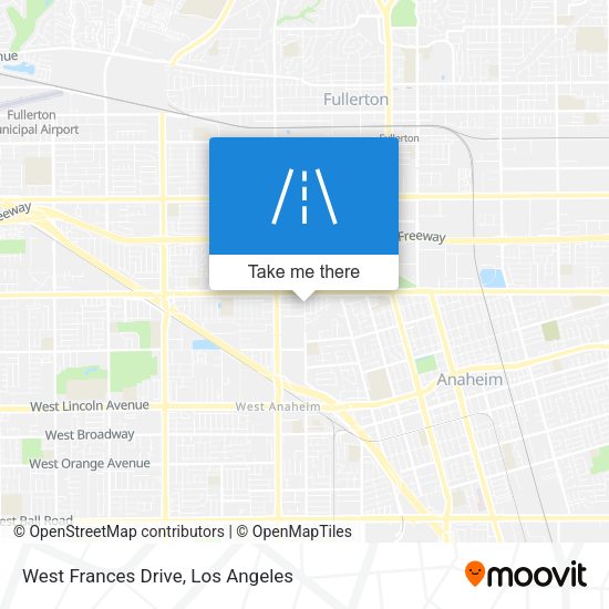 Mapa de West Frances Drive