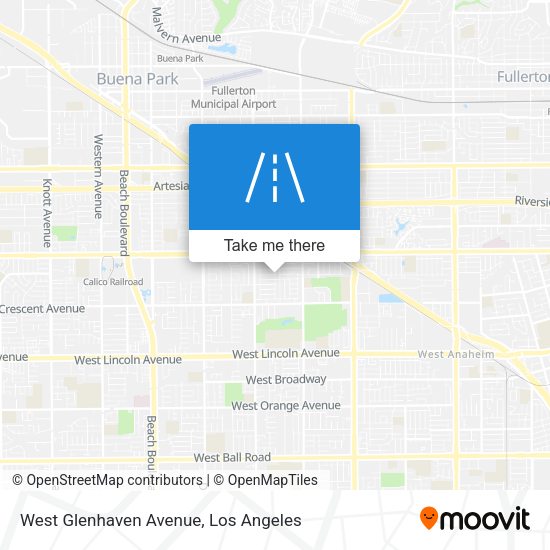 Mapa de West Glenhaven Avenue