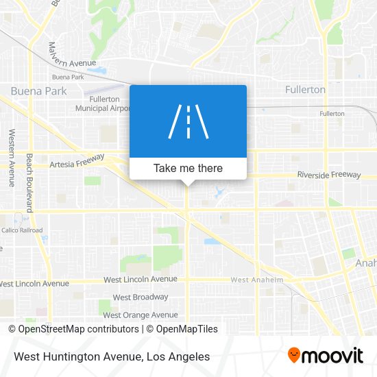 West Huntington Avenue map