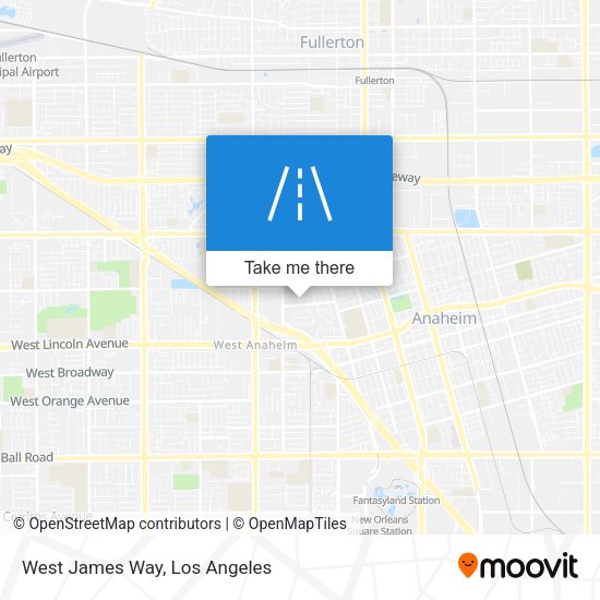 Mapa de West James Way