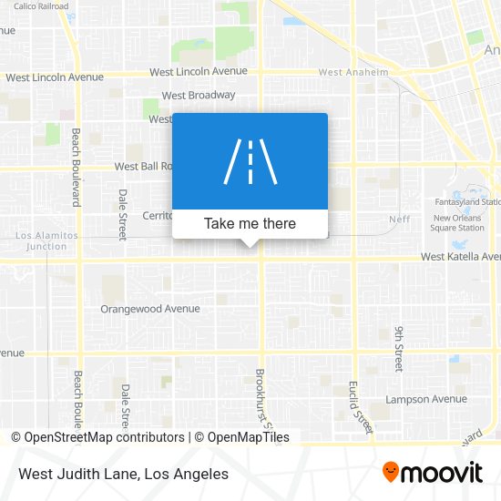Mapa de West Judith Lane