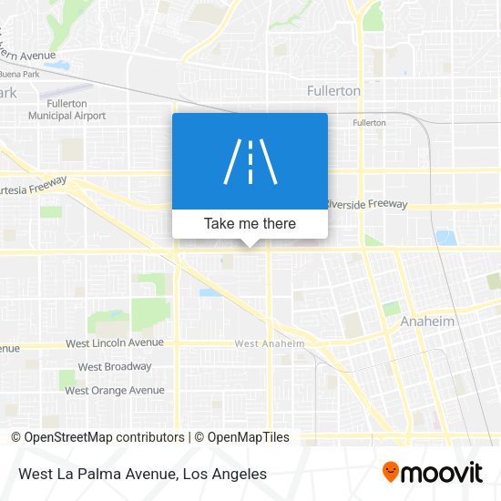 West La Palma Avenue map