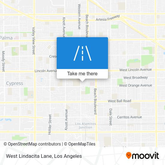 West Lindacita Lane map