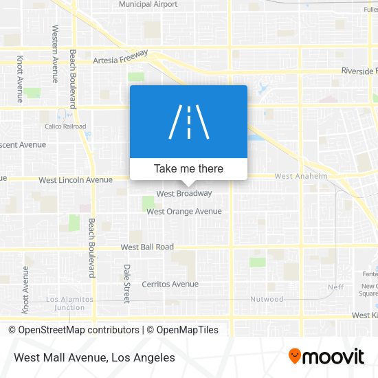 West Mall Avenue map