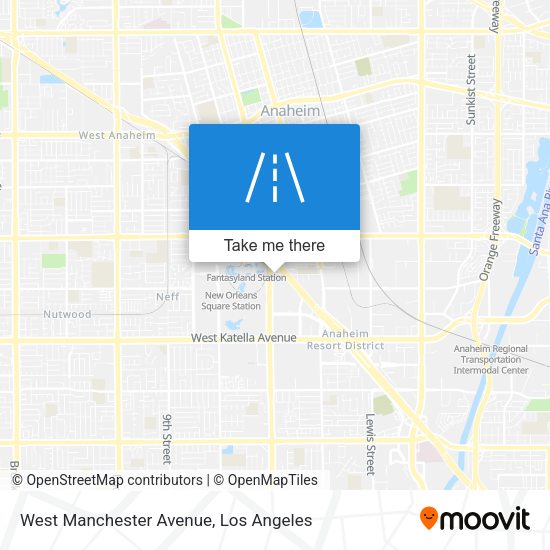 Mapa de West Manchester Avenue