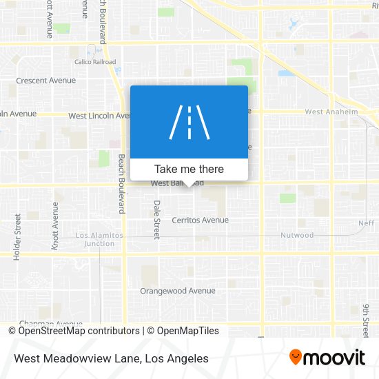 West Meadowview Lane map
