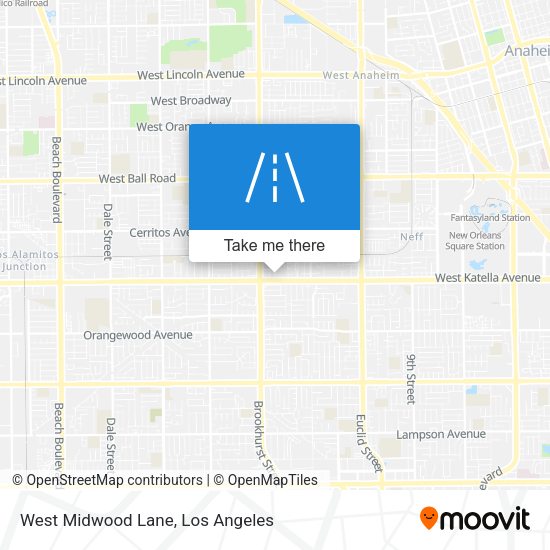 West Midwood Lane map