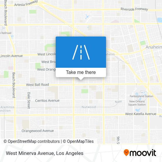 West Minerva Avenue map