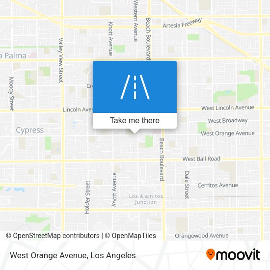 Mapa de West Orange Avenue
