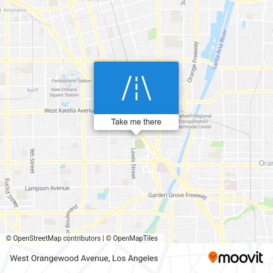 West Orangewood Avenue map