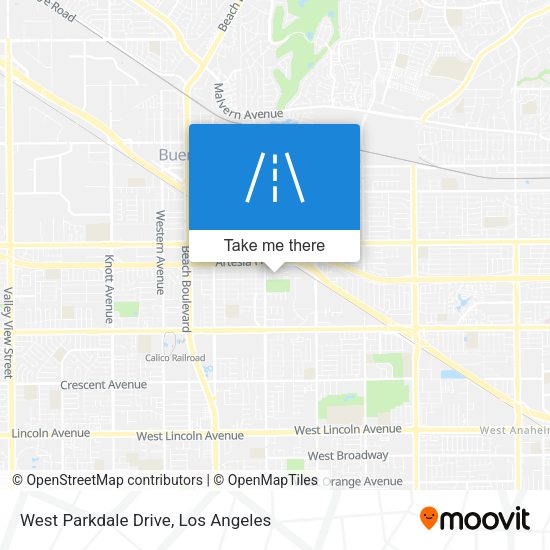 Mapa de West Parkdale Drive
