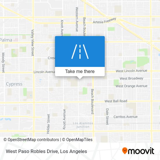 West Paso Robles Drive map