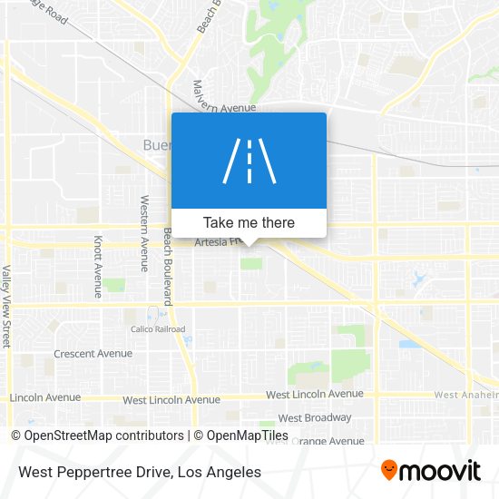 West Peppertree Drive map