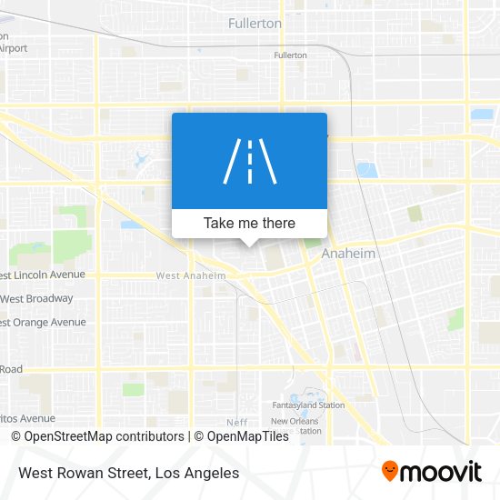 Mapa de West Rowan Street