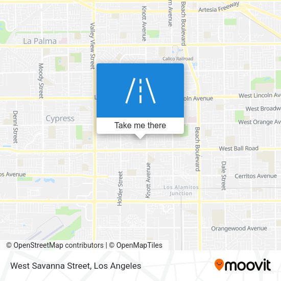 Mapa de West Savanna Street