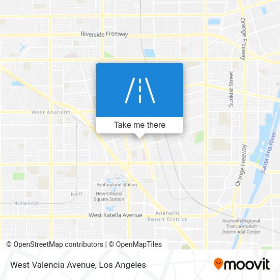 Mapa de West Valencia Avenue